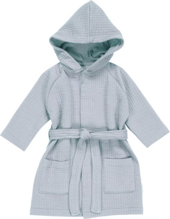 Little Dutch Pure Soft Blue - Baby Jongens & Meisjes - Badjas - Maat 98/104 van Little Dutch
