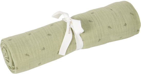 Little Dutch Pure Swaddle Doek XL - Hydrofiel - 120 x 120 cm - Sage van Merkloos