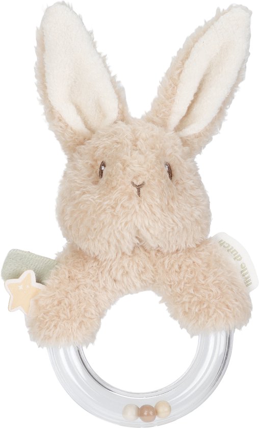 Little Dutch Ringrammelaar Baby Bunny Newborn Naturals van Little Dutch