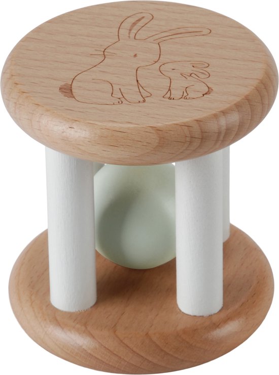 Little Dutch - Rollende Rammelaar FSC - Baby Bunny van Little Dutch