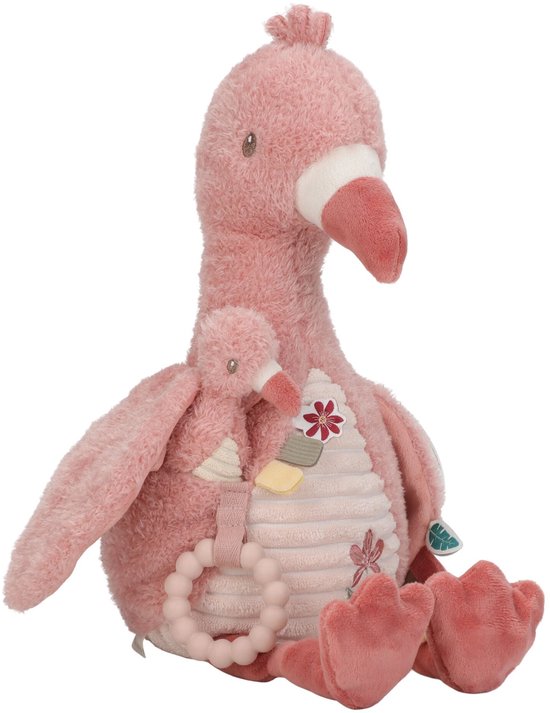 Little Dutch Safari Friends Activiteitenknuffel Flamingo van Little Dutch