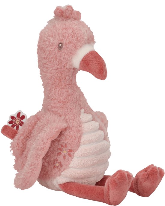Little Dutch Safari Friends Knuffel Flamingo - 17 cm van Little Dutch