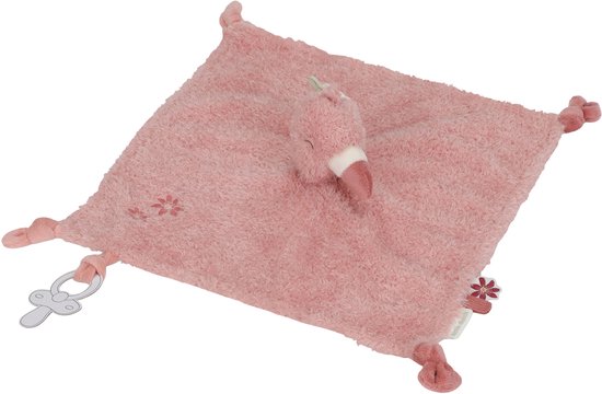 Little Dutch Safari Friends Knuffeldoekje Flamingo van Little Dutch