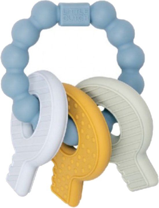 Little Dutch Sleutelbos Bijtspeeltje Blauw van Little Dutch