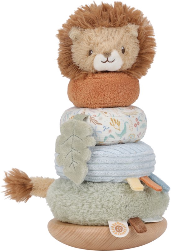 Little Dutch Stapeltoren pluche leeuw - Safari Friends van Little Dutch