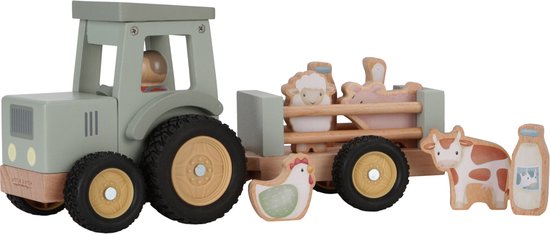 Little Dutch - Tractor met Trailer FSC - Little Farm van Little Dutch