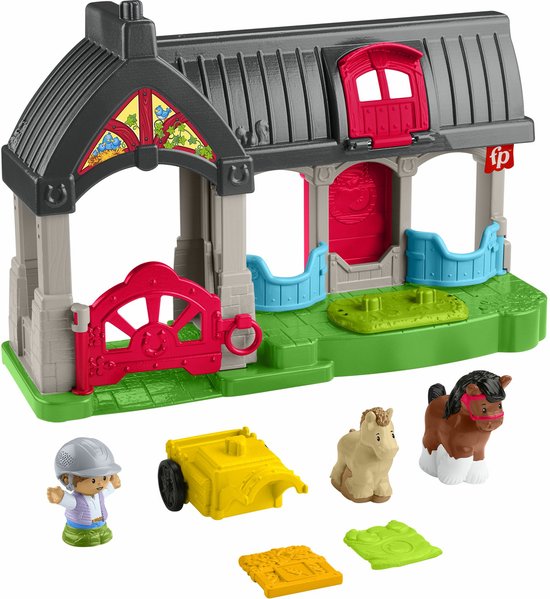 Little People Vriendelijke Paardenstal - Speelfiguur van Fisher Price