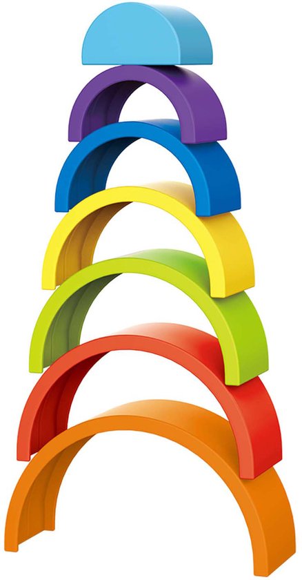 Little Stars Baby Stapeltoren Regenboog, 7dlg. van Little Stars®