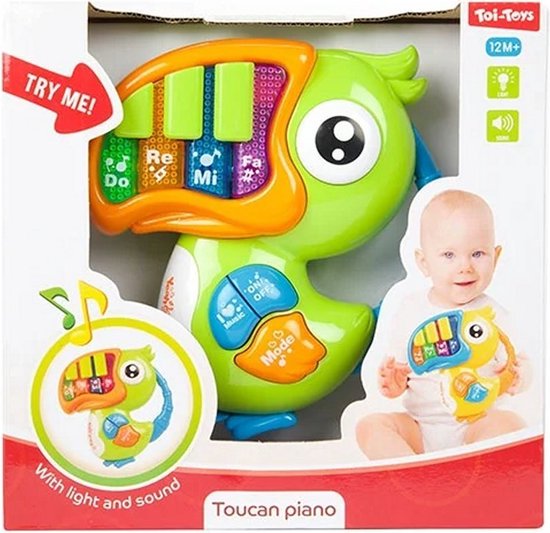 Little Stars Little Baby Piano Toekan + Licht Verschillende Kleuren van Little Stars®