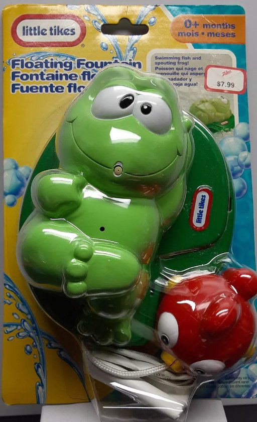 Little Tikes Floating Fountain - Drijvende Fontein Vis Zwemt Kikker Spuit Water - Bad Speelgoed - 0+ maanden van Little Tikes