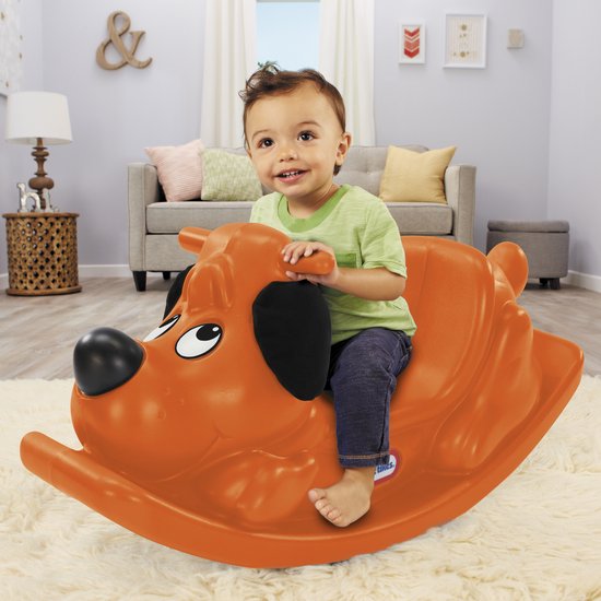 Little Tikes - Rocking Puppy - Schommelwip - Wipwap Voor Binnen en Buiten - Oranje van Merkloos