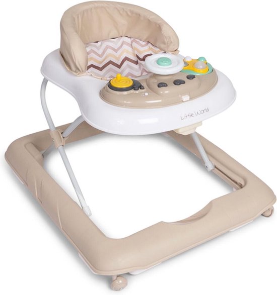 Little World Loopstoel - Babywalker Pluto - Beige van Little World