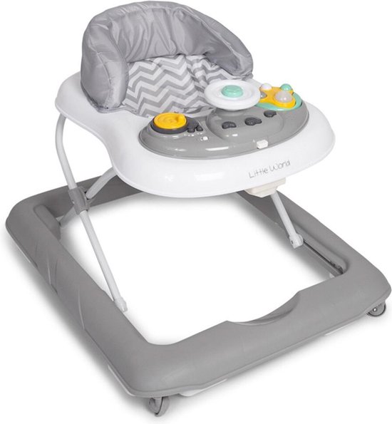 Little World Loopstoel - Babywalker Pluto - Grijs van Little World