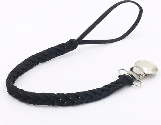 littlecutiez Speenkoord Zwart - touw - Gevlochten -  Kraamcadeau - Bab van Littlecutiez