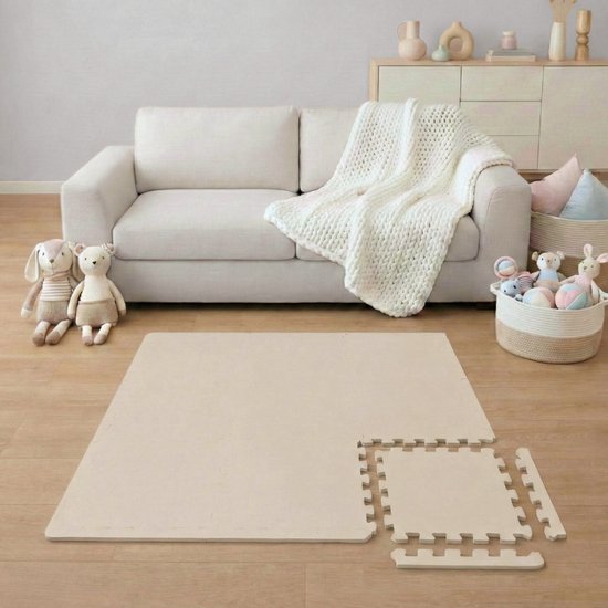 LittleTom 9-delige Baby Speelmat 30x30 cm EVA Foam Tegels met Randen - Opvouwbare Kruipmat met Antislip Oppervlak - Zachte Kruipdeken - Puzzle Vloermat Kinderkamer Babykamer van Merkloos