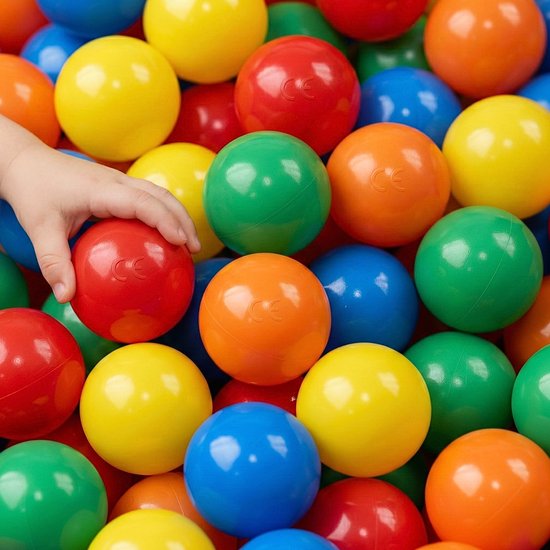 LittleTom Baby Ballenbak 1000 Ballen - 7 cm Speelballen voor Kinderen - Veilig en Duurzaam Ballenbad voor Peuters en Kleuters - Activiteiten en Spel Ontwikkeling Thuis en Buitenshuis van Merkloos