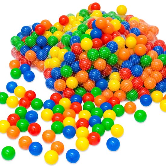 LittleTom Baby Ballenbak 550 Ballen - 5,5 cm Speelballen voor Kinderen - Veilig en Duurzaam Ballenbad voor Peuters en Kleuters - Activiteiten en Spel Ontwikkeling Thuis en Buitenshuis