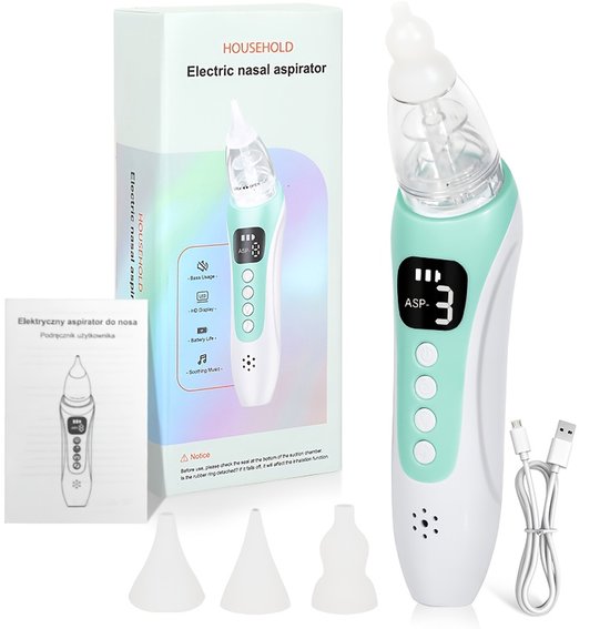 Livé® Neusreiniger – USB Oplaadbaar met 3 Snelheden & Koppen van Merkloos