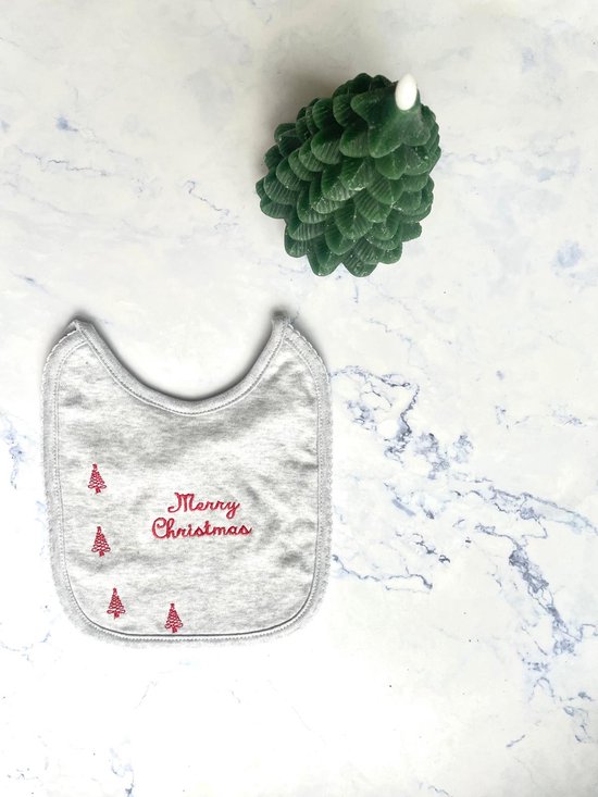 Living Nature - Bavet/Slab - Kerst - Grijs - Merry Christmas van Living Nature