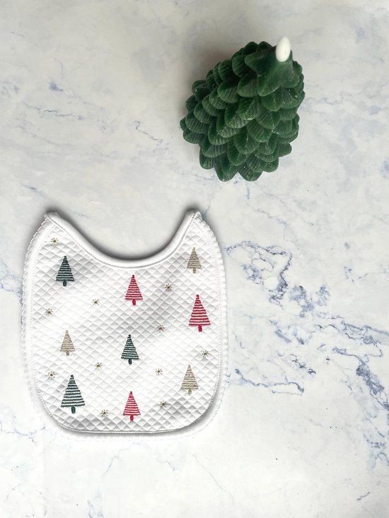 Living Nature - Bavet/Slab - Kerst - Wit - Kerstbomen rood groen goud van Living Nature