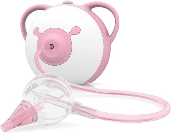 LNMsolutions® Neusreiniger Baby - Neusreiniger - Neusspoeler - Roze/Wit - 18cm x 18cm x 18cm
