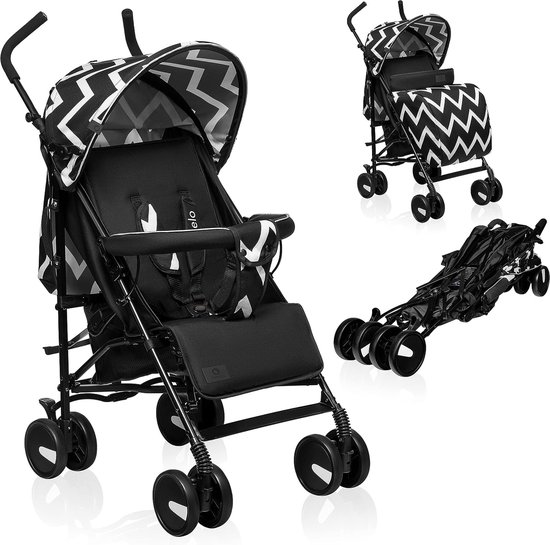 Lo-Elia Oslo Elia lichte buggy, kleine inklapbare kinderwagen, grijs, 7,5 kg van Lo-Elia