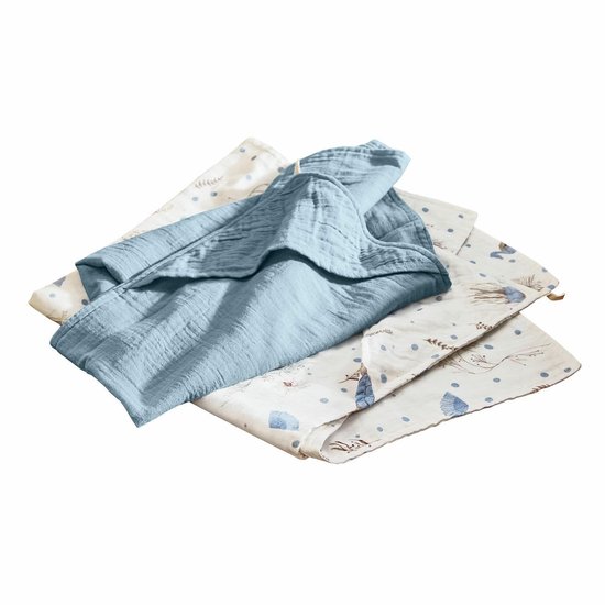 LOBERON Badcape set van 2 Tinkertop blauw van LOBERON