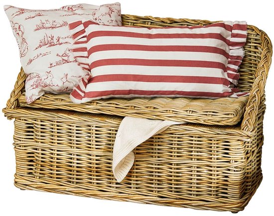 LOBERON Rotan kistbank Fableton bruin van Merkloos