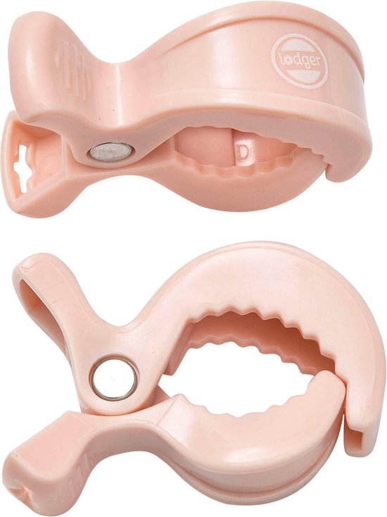 Lodger Kinderwagenaccessoire - Swaddle Clips - Roze - 2 stuks van Lodge