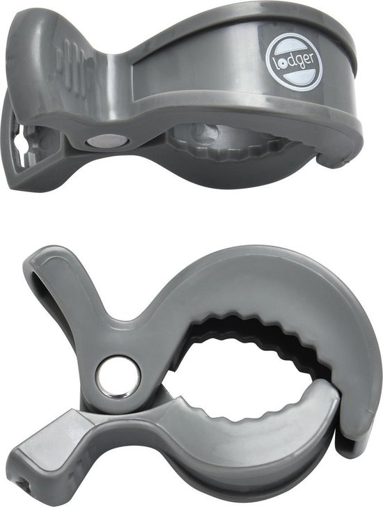 Lodger Kinderwagenaccessoire - Swaddle Clips - Zwart - 2 stuks van Lodge