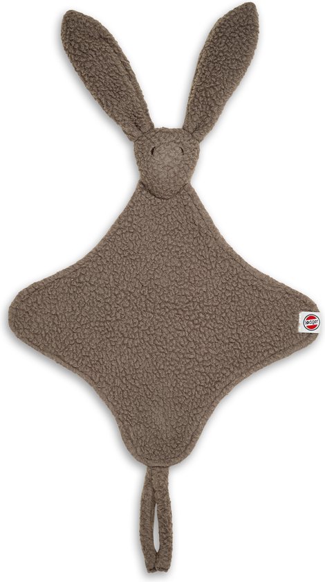 Lodger - Knuffeldoekje - Speendoek - Konijn - Teddy fleece - Bruin van Lodger