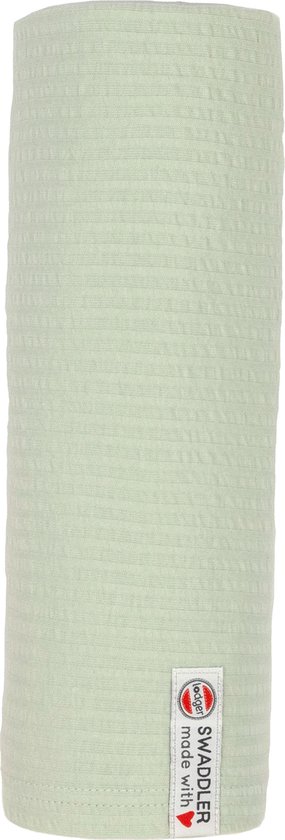 Lodger XL Inbakerdoek Groen 120x120 cm Multifunctioneel Swaddle Seersucker 0,3 TOG van Lodge