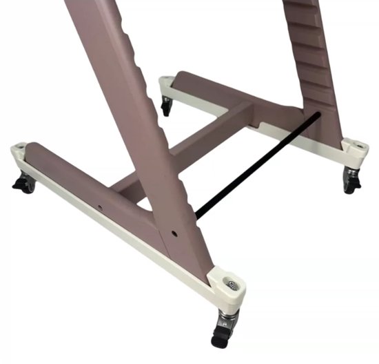 Loha Party Compatibele Wielen voor Stokke Tripp Trapp Kinderstoel – 360° Draaibaar – Met Rem – Stille en Krasvriendelijke Wieltjes – Wit