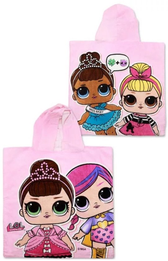 L.O.L. Surprise miss baby badponcho 50x115cm sneldrogend