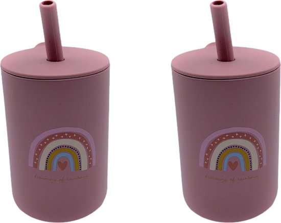 Lonnie Bekertjes - Regenboog - Beker - Rietjes van Lonnie