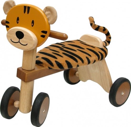 Loopfiets Tijger Junior Bruin/Blank van Merkloos