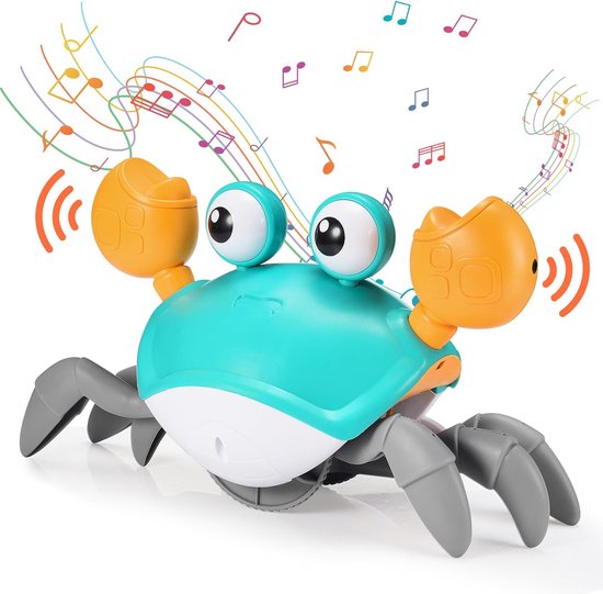 Lopende Krab - Montessori Speelgoed - Kinderspeelgoed - Walking Crab - Tummy Time - Peuter - Toy - Baby van Merkloos