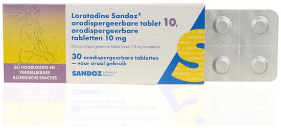 Loratadine Sandoz orodispergeerbare tablet 10 van Loratadine Sandoz