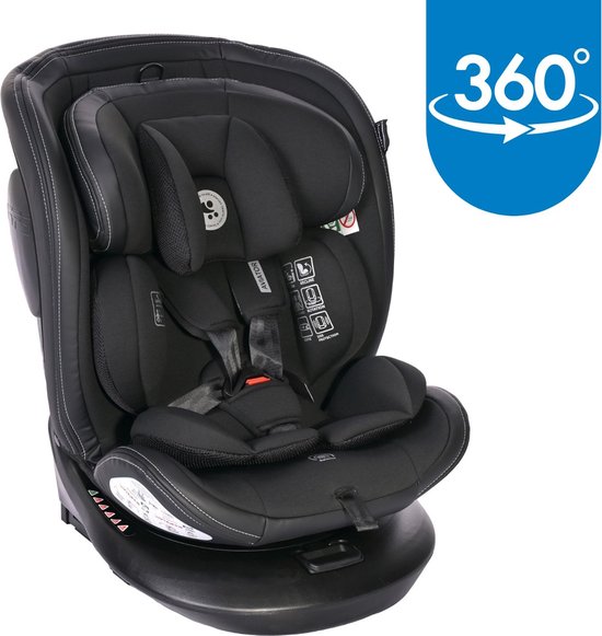 Lorelli Aviator Black Jasper 40-150 cm 360° i-Size Autostoel 1007183-2401 van Lorelli