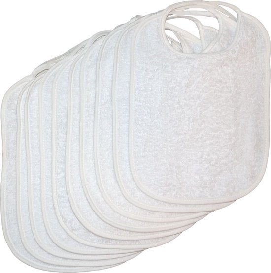 Lorelli Double-Faced Wit Terry 10 Stuks Slabber 2004019-10 van Lorelli