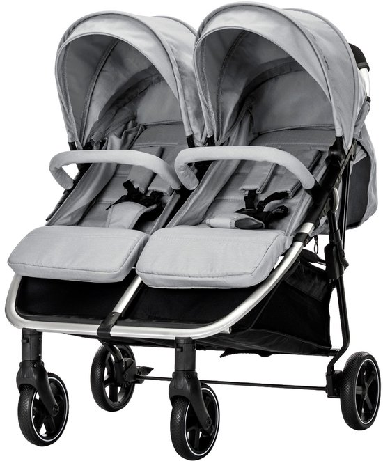 Lorelli Duo Grey/Silver Duowagen incl. Luiertas