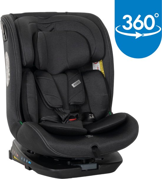 Lorelli Rodeo Black 40-150 cm 360° i-Size Autostoel 1007198 2501 van Lorelli