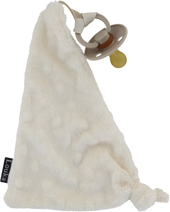 Louka speendoekje driehoek minky crème - speenknuffel - excl. speen van Merkloos