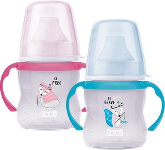 LOVI Indian Summer Easy Switch trainingsbeker 6+ m, 150 ml Blauw van Lovi
