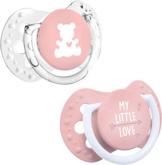 Lovi | My Little Love | girl | fopspenen 2 st. set (0-2m) | glow in the dark | 0-2 maanden van Lovi