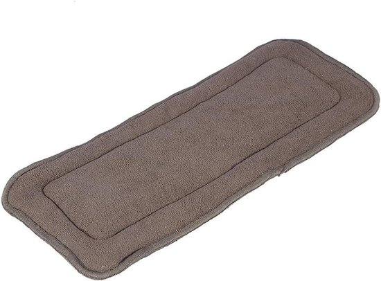 Luier Inzetstukken - Wasbare Luier Inleg - Incontinentie Bescherming - 5 Laags Absorberend - M 35x14 cm - Donkergrijs