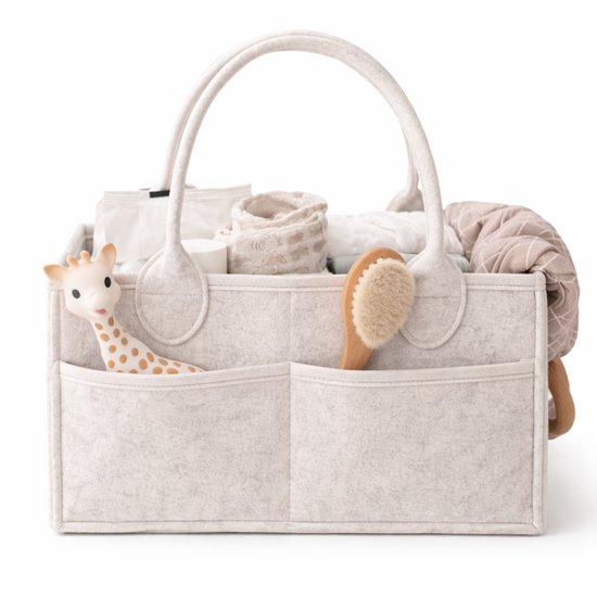 Luierbox - luiertas - Luiermand - Opbergdoos - Opbergorganizer - Kleur Wit - Baby Luiertas van Merkloos