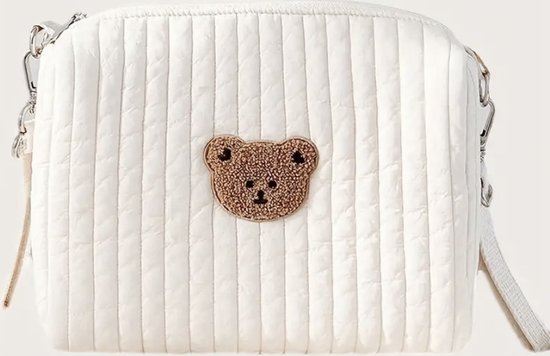 Luieretui - Toilettas - Baby - Opbergtas - Mom bag - Organizer - Kraamkado - Make-up tas - Groot - 1 Beer - Bruin van UpToTheMoon.