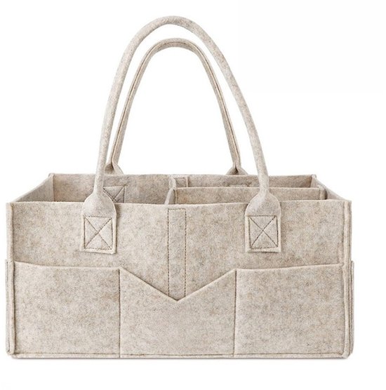 Luiertas - Luieropbergtas - Opbergmand voor binnen/buiten - Luierorganizer - Khaki van Merkloos