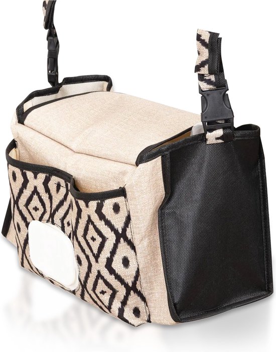 Luiertas met Bohe-patroon, tas voor kinderwagen, babyverzorgingstas van Bohebabies